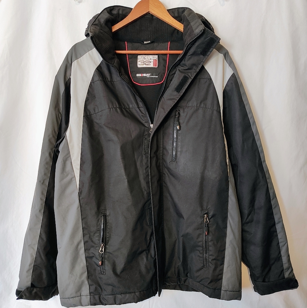 32 Degrees with zipper attached hood, Medium, Gray